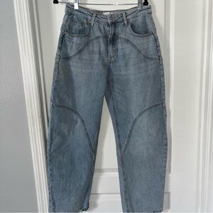 SAIGE Barrel Leg Jeans
